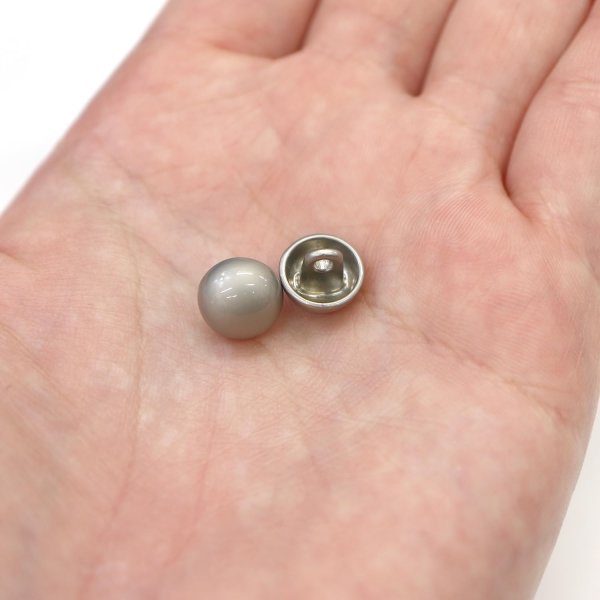画像7: メタルボタン 【シルバー】 銀 ビジュー ドーム型 飾り 縫製 袖口 20個入り 【10mm】 きらきらぷんぷん丸 B-240 (7)