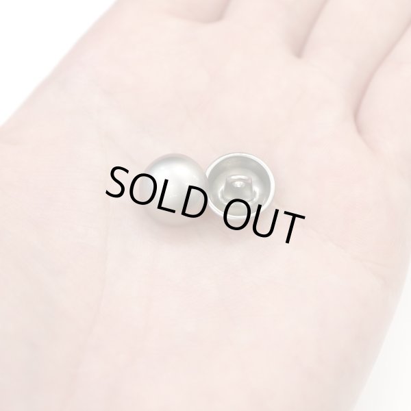 画像7: メタルボタン 【シルバー】 銀 ビジュー ドーム型 飾り 縫製 袖口 15個入り 【12.5mm】 きらきらぷんぷん丸 B-242 (7)