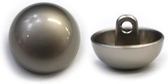 メタルボタン 【シルバー】 銀 ビジュー ドーム型 飾り 縫製 袖口 15個入り 【15mm】 きらきらぷんぷん丸 B-243