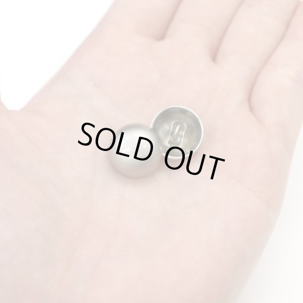 画像7: メタルボタン 【シルバー】 銀 ビジュー ドーム型 飾り 縫製 袖口 15個入り 【15mm】 きらきらぷんぷん丸 B-243 (7)