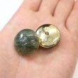 画像7: 足つきボタン 【グリーン マーブル】 緑 シャツ スーツ 4個入り 【23mm】 きらきらぷんぷん丸 B-269 (7)