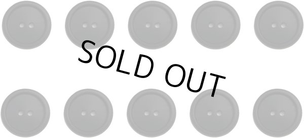 画像1: スーツボタン 黒ボタン 【ブラック ツヤなし】 ジャケット ブレザー 二つ穴ボタン フロントボタン 袖口 ベーシック シンプル ボタン 10個入り 【20mm】 きらきらぷんぷん丸 B-276 (1)