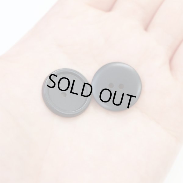 画像7: スーツボタン 黒ボタン 【ブラック ツヤなし】 ジャケット ブレザー 二つ穴ボタン フロントボタン 袖口 ベーシック シンプル ボタン 10個入り 【20mm】 きらきらぷんぷん丸 B-276 (7)