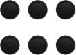 画像1: スーツボタン 黒ボタン 【ブラック ツヤなし】 ジャケット ブレザー 二つ穴ボタン フロントボタン 袖口 ベーシック シンプル ボタン 6個入り 【28mm】 きらきらぷんぷん丸 B-279 (1)