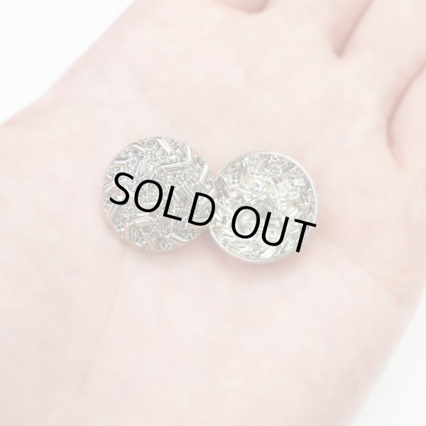 画像6: メタルボタン つぶつぶ【シルバー 鏡面仕上げ】足つき 銀 ボタン ビジューボタン 飾りボタン 縫製ボタン 6個入り【20mm】きらきらぷんぷん丸 B-286 (6)