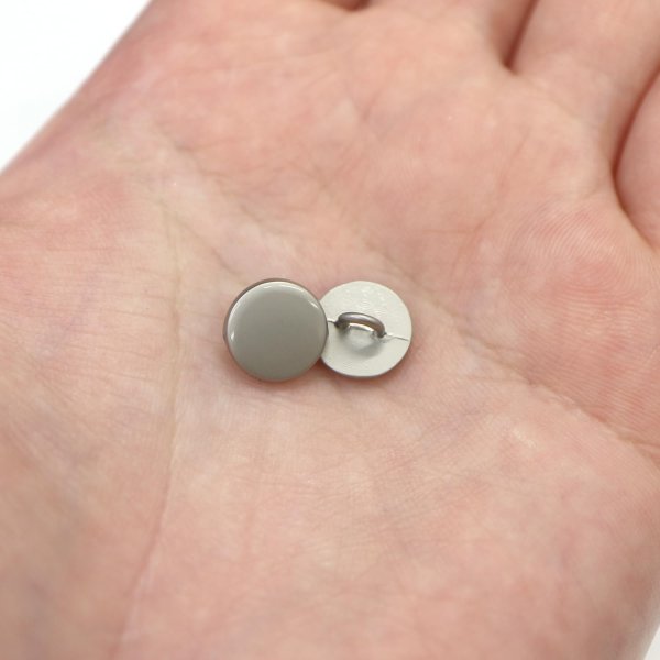 画像7: メタルボタン フラット 【シルバー ツヤなし】 銀 ビジュー 飾り 縫製 袖口 20個入り 【10mm】 きらきらぷんぷん丸 B-300 (7)