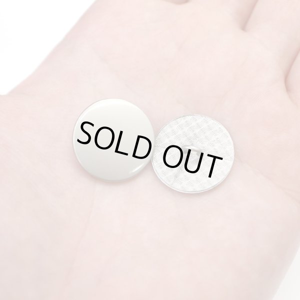 画像7: メタルボタン フラット 【シルバー ツヤなし】 銀 ビジュー 飾り 縫製 袖口 10個入り 【20mm】 きらきらぷんぷん丸 B-305 (7)