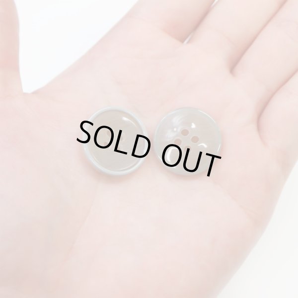 画像7: 四つ穴ボタン 【グレー】 ツヤあり 半透明 パステルカラー ボタン シャツボタン 10個入り 【20mm】 きらきらぷんぷん丸 B-357 (7)