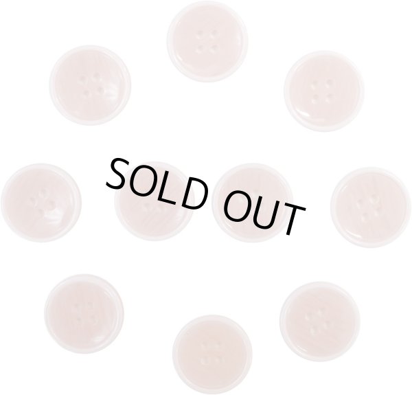 画像1: 四つ穴ボタン 【ピンク】 ツヤあり 半透明 パステルカラー ボタン シャツボタン 10個入り 【20mm】 きらきらぷんぷん丸 B-360 (1)