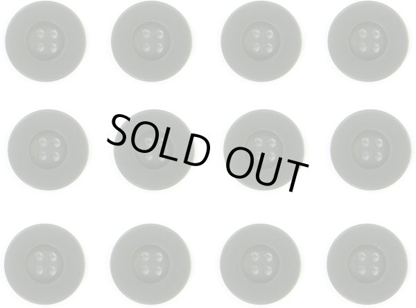 画像1: ミリタリーボタン 【グリーン】 四つ穴ボタン 緑 ボタン 12個入り 【20mm】 きらきらぷんぷん丸 B-402 (1)