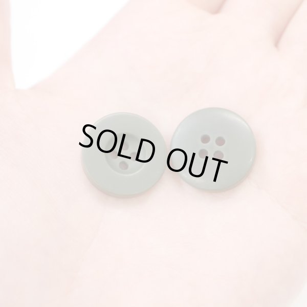 画像7: ミリタリーボタン 【グリーン】 四つ穴ボタン 緑 ボタン 12個入り 【20mm】 きらきらぷんぷん丸 B-402 (7)