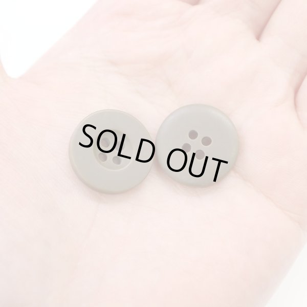 画像7: ミリタリーボタン 【ブラウン】 四つ穴ボタン 茶色 ボタン 12個入り 【20mm】 きらきらぷんぷん丸 B-414 (7)