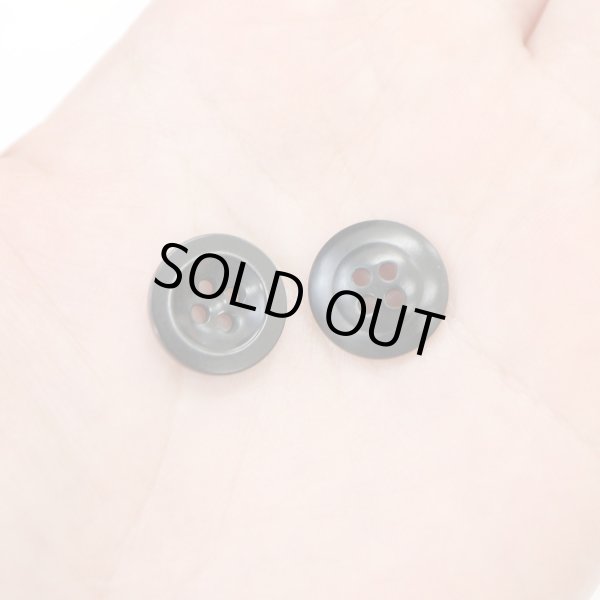 画像7: ナットボタン【ブラック】四つ穴ボタン 黒 ベーシック カラーボタン シンプル ボタン 手芸 15個入り【15mm】きらきらぷんぷん丸 B-441 (7)