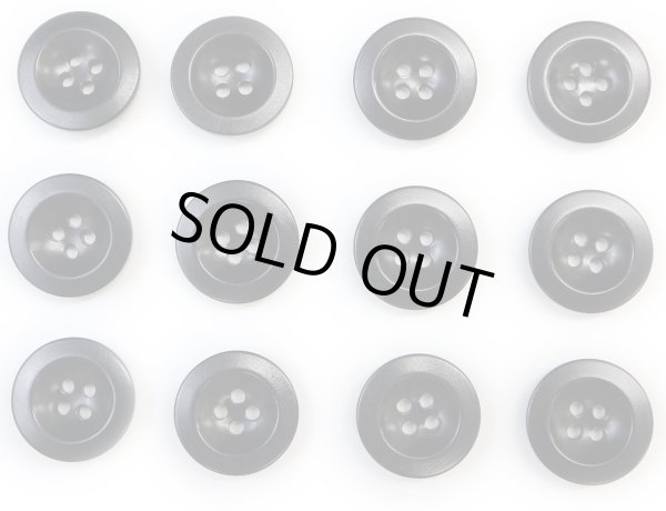 画像1: ナットボタン【ブラック】四つ穴ボタン 黒 ベーシック カラーボタン シンプル ボタン 手芸 12個入り【18mm】きらきらぷんぷん丸 B-442 (1)