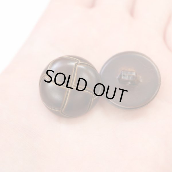 画像7: 革調ボタン レザー調 【ブラウン】 スーツ コート ジャケット ブレザー フロント 袖口 8個入り 【23mm】 きらきらぷんぷん丸 B-477 (7)