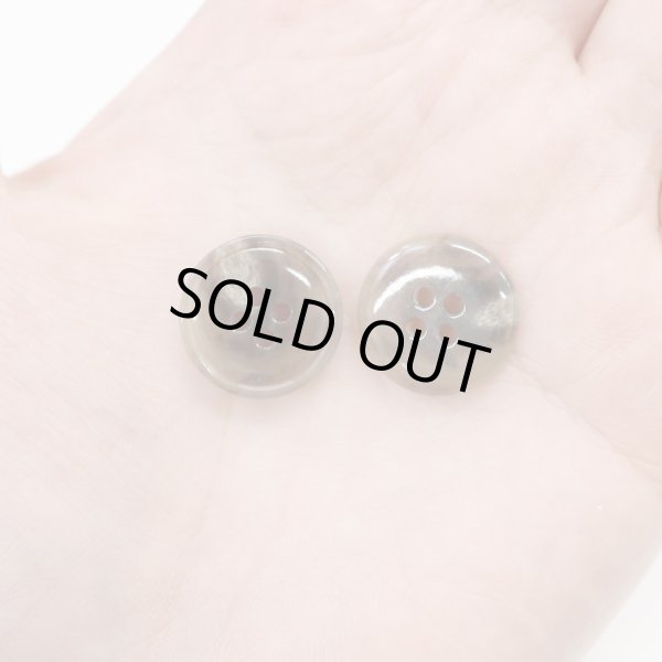 画像7: 水牛調ボタン【ココアブラウン&ホワイト】スーツ コート ジャケット ブレザー 四つ穴 フロント 袖口 10個入り【18mm】きらきらぷんぷん丸 B-501 (7)