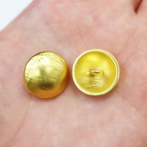 画像6: メタルボタン ヴィンテージ風【ライトゴールド】足つき 金 ボタン ビジューボタン 飾りボタン 縫製ボタン 6個入り【17.5ｍｍ】きらきらぷんぷん丸 B-531 (6)