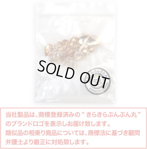 画像2: メタルボタン ハート型【ゴールド 鏡面仕上げ】足つき 金 ビジュー 飾り 縫製 手芸 10個入り【10.5mm】きらきらぷんぷん丸 B-572 (2)