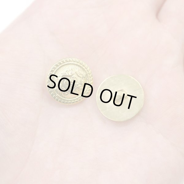 画像7: ブレザーボタン 軽量 【ゴールド】 金 足つき ボタン 樹脂ボタン スーツボタン ジャケット 10個入り 【15mm】 きらきらぷんぷん丸 B-606 (7)