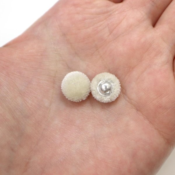 画像7: ベロアボタン 【ベージュ】 くるみボタン ボタン 飾りボタン つつみボタン 15個入り 【10mm】 きらきらぷんぷん丸 B-632 (7)