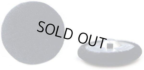 画像1: ベロアボタン 【ブラック】 黒 くるみボタン ボタン 飾りボタン つつみボタン 6個入り 【30mm】 きらきらぷんぷん丸 B-659 (1)