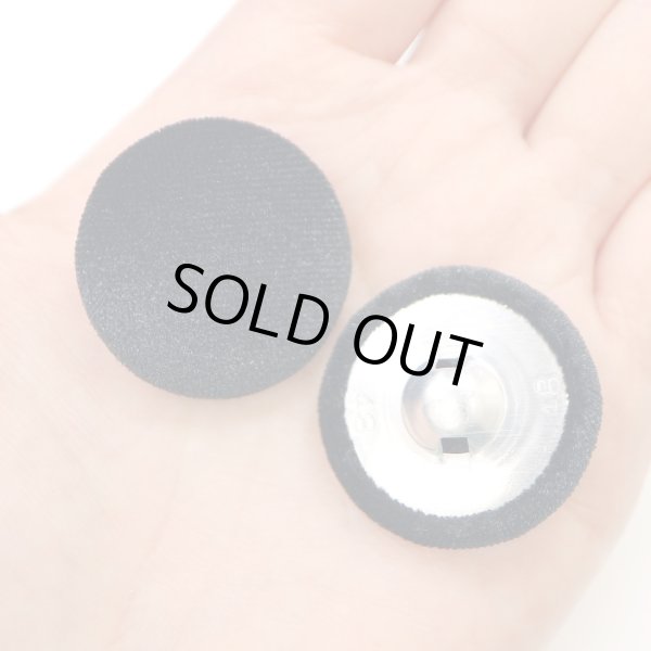 画像7: ベロアボタン 【ブラック】 黒 くるみボタン ボタン 飾りボタン つつみボタン 6個入り 【30mm】 きらきらぷんぷん丸 B-659 (7)