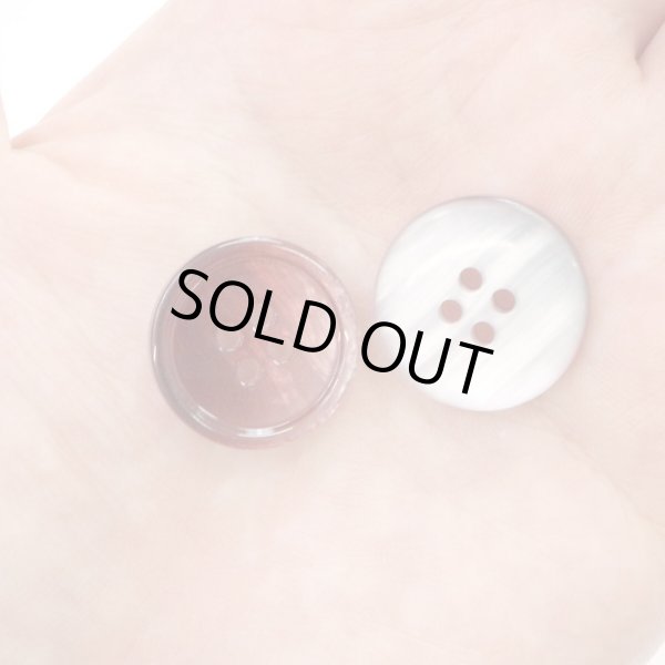 画像7: グラデーション 四つ穴ボタン 【レッド】 赤 ボタン スーツボタン コートボタン カラーボタン 10個入り 【20mm】 きらきらぷんぷん丸 B-674 (7)