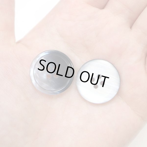 画像7: グラデーション 四つ穴ボタン 【ダークネイビー】 紺 ボタン スーツボタン コートボタン カラーボタン 8個入り 【23mm】 きらきらぷんぷん丸 B-685 (7)