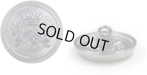 画像1: ブレザーボタン 金属製 【ブラック】 黒 足つき ボタン メタルボタン スーツボタン ジャケット 8個入り 【18mm】 きらきらぷんぷん丸 B-743 (1)