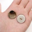 画像7: メタルボタン フラット 【ゴールド 鏡面仕上げ】 金 ビジュー 飾り 縫製 袖口 8個入り 【23mm】 きらきらぷんぷん丸 B-774 (7)