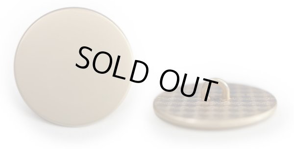 画像1: メタルボタン フラット 【ゴールド ツヤなし】 金 ビジュー 飾り 縫製 袖口 6個入り 【25mm】 きらきらぷんぷん丸 B-778 (1)