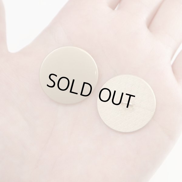 画像7: メタルボタン フラット 【ゴールド ツヤなし】 金 ビジュー 飾り 縫製 袖口 6個入り 【25mm】 きらきらぷんぷん丸 B-778 (7)