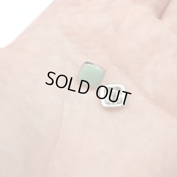 画像7: 飾りボタン 四角形 足つき 【ライトグリーン】 緑 ツヤあり 四角 スクエア ボタン シンプル 8個入り 【11.5mm】 きらきらぷんぷん丸 B-788 (7)