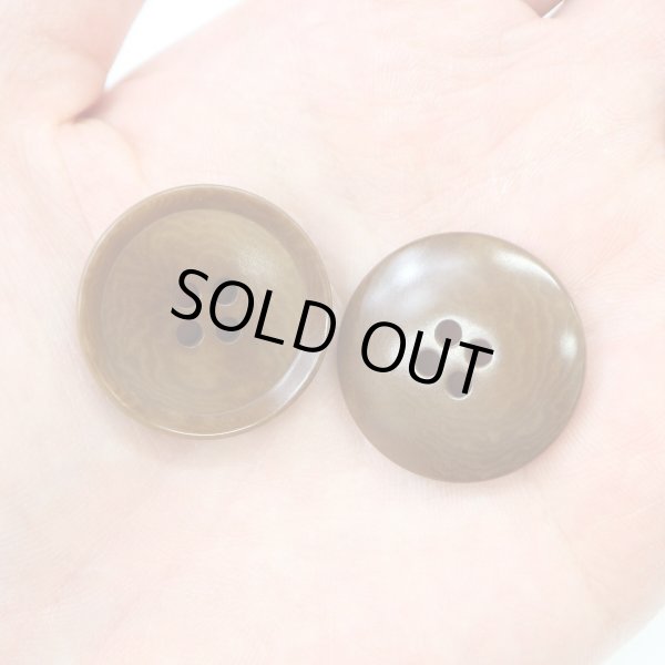 画像7: ナットボタン 四つ穴ボタン 【ブラウン】 茶色 フチ薄 スーツボタン ベーシック ウッド ボタン 6個入り 【25mm】 きらきらぷんぷん丸 B-803 (7)