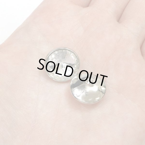 画像7: ラインストーンボタン 多面カット 足つき 【シルバー】 銀 クリスタル ラインストーン ボタン 飾りボタン 8個入り 【15mm】 きらきらぷんぷん丸 B-811 (7)