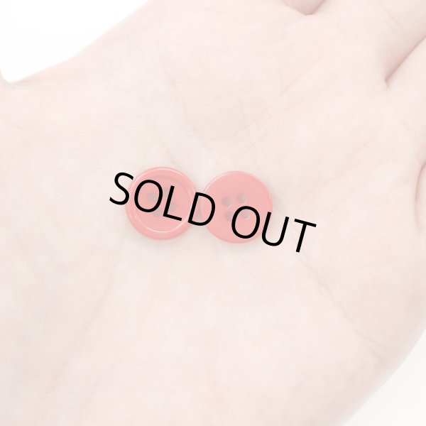 画像7: 四つ穴ボタン 【レッド】 赤 ツヤあり カラー ボタン シャツボタン 18個入り 【12.5mm】 きらきらぷんぷん丸 B-829 (7)