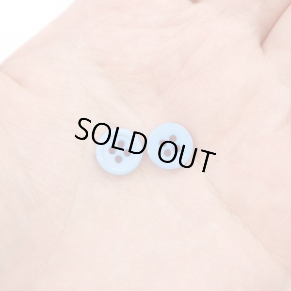 画像7: 四つ穴ボタン 【ブルー】 青 ツヤあり カラー ボタン シャツボタン 20個入り 【10mm】 きらきらぷんぷん丸 B-844 (7)