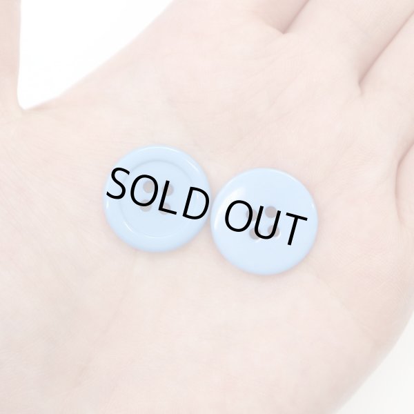 画像7: 四つ穴ボタン 【ブルー】 青 ツヤあり カラー ボタン シャツボタン 10個入り 【20mm】 きらきらぷんぷん丸 B-848 (7)