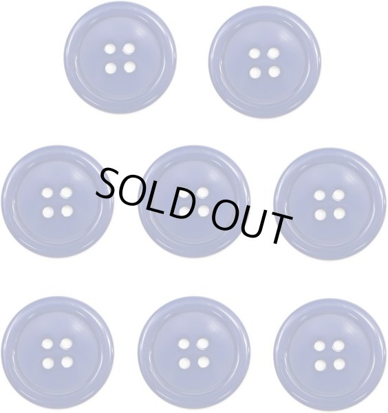 画像1: 四つ穴ボタン 【ネイビー】 紺色 ツヤあり カラー ボタン シャツボタン 8個入り 【25mm】 きらきらぷんぷん丸 B-865 (1)
