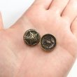 画像5: メタルボタン 星 モチーフ アンティーク調 【ゴールド】 金 ボタン スター 金属 飾りボタン 手芸 8個入り 【18mm】 きらきらぷんぷん丸 B-935 (5)