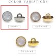 画像3: 半透明 飾りボタン 【シルバー】 銀 白 ボタン 金属 メタル 樹脂 メタルボタン 手芸 10個入り 【10mm】 きらきらぷんぷん丸 B-975 (3)