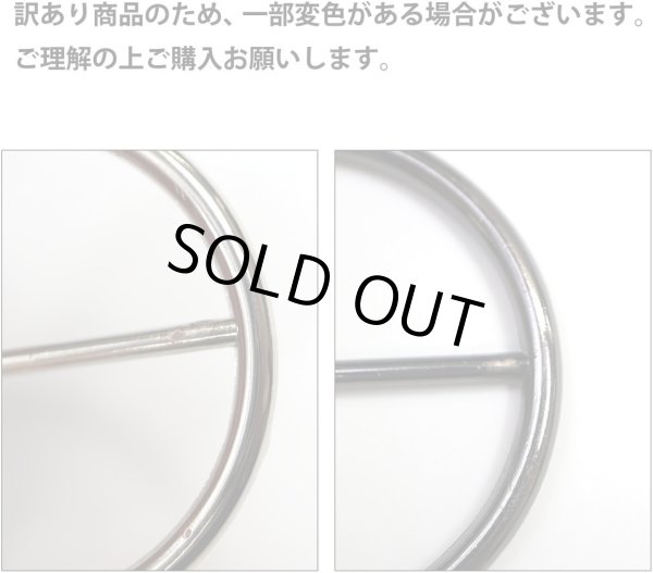 画像7: [きらきらぷんぷん丸] バックル 丸型 針無し 【30mm】 5個入り ブラック 黒 メタル ベルトパーツ バッグ 金具 手芸 BCKL-011 (7)