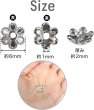 画像2: ビーズキャップ 花座 6mm【シルバー】銀色 50個入り 金具 飾り アクセサリー 手芸 ハンドメイド きらきらぷんぷん丸 BDC-003 (2)