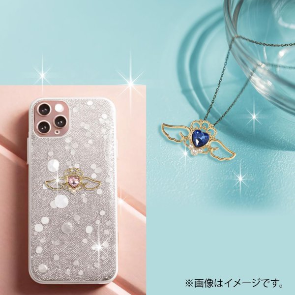 画像6: デコパーツ ラインストーン パール ハート 天使 羽 41x20mm 10個入り ピンク ゴールド メタル パーツ 大きめ デコレーション きらきらぷんぷん丸 BJU-015 (6)