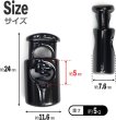 画像3: コードストッパー 紐止め 樽型 金属製 1つ穴 穴経5mm【ブラック 鏡面仕上げ】10個入 スプリング メタル 靴紐 留め具 金具 パーツ きらきらぷんぷん丸 BK-033 (3)