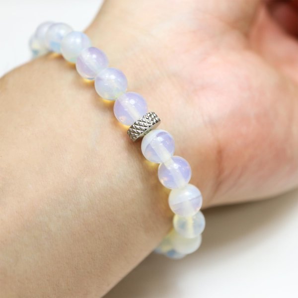 画像4: [きらきらぷんぷん丸] 天然石ブレスレット オパール 8mm 選べる7種類 パワーストーン BLT-007 (4)