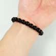 画像4: 天然石ブレスレット 黒曜石 オブシディアン 8mm アクセサリー パワーストーン 魔除け 厄除け 浄化 集中 心の安定 BRS-008 (4)