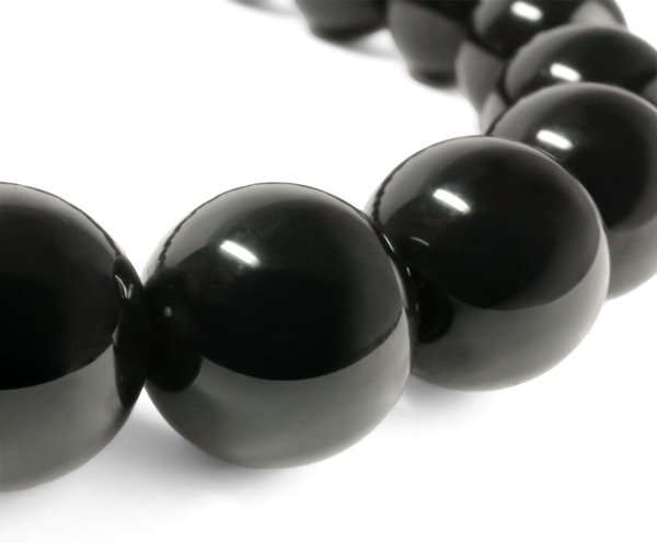 画像5: 天然石ブレスレット 黒曜石 オブシディアン 8mm アクセサリー パワーストーン 魔除け 厄除け 浄化 集中 心の安定 BRS-008 (5)