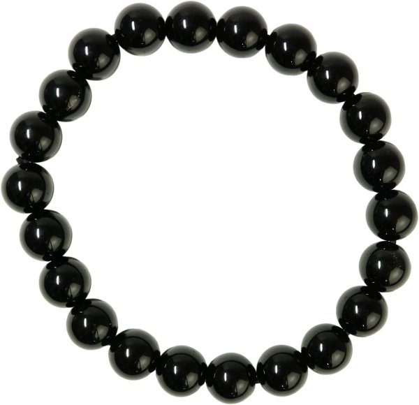 画像6: 天然石ブレスレット 黒曜石 オブシディアン 8mm アクセサリー パワーストーン 魔除け 厄除け 浄化 集中 心の安定 BRS-008 (6)