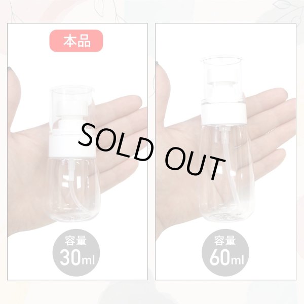 画像4: トラベルボトル ローションボトル 30ml 詰め替えボトル ミニ コンパクト 3本セット 透明 ポンプ式 化粧品 乳液 クリーム 保存用 小分け 旅行 出張 きらきらぷんぷん丸 BTL-003 (4)